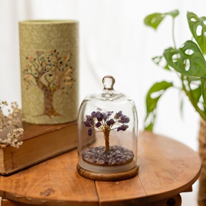 Amethyst Crystal Chakra Tree – Healing Gemstone Bonsai