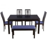 77% off Daiton Rubber Wood Six Seater Dining Set | HomeTown.in