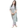 Cotton Straight Kurta with Checkered Trouser