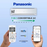 Panasonic CS CU-NU18YKY5W 1.5 Ton 5 Star Wi-Fi Inverter Smart Split AC