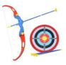 Plastic Archery Bow-Arrow Toy Set with Target Board
