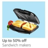 Amazon : Up to 50% off Sandwich Makers