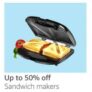 Amazon : Up to 50% off Sandwich Makers